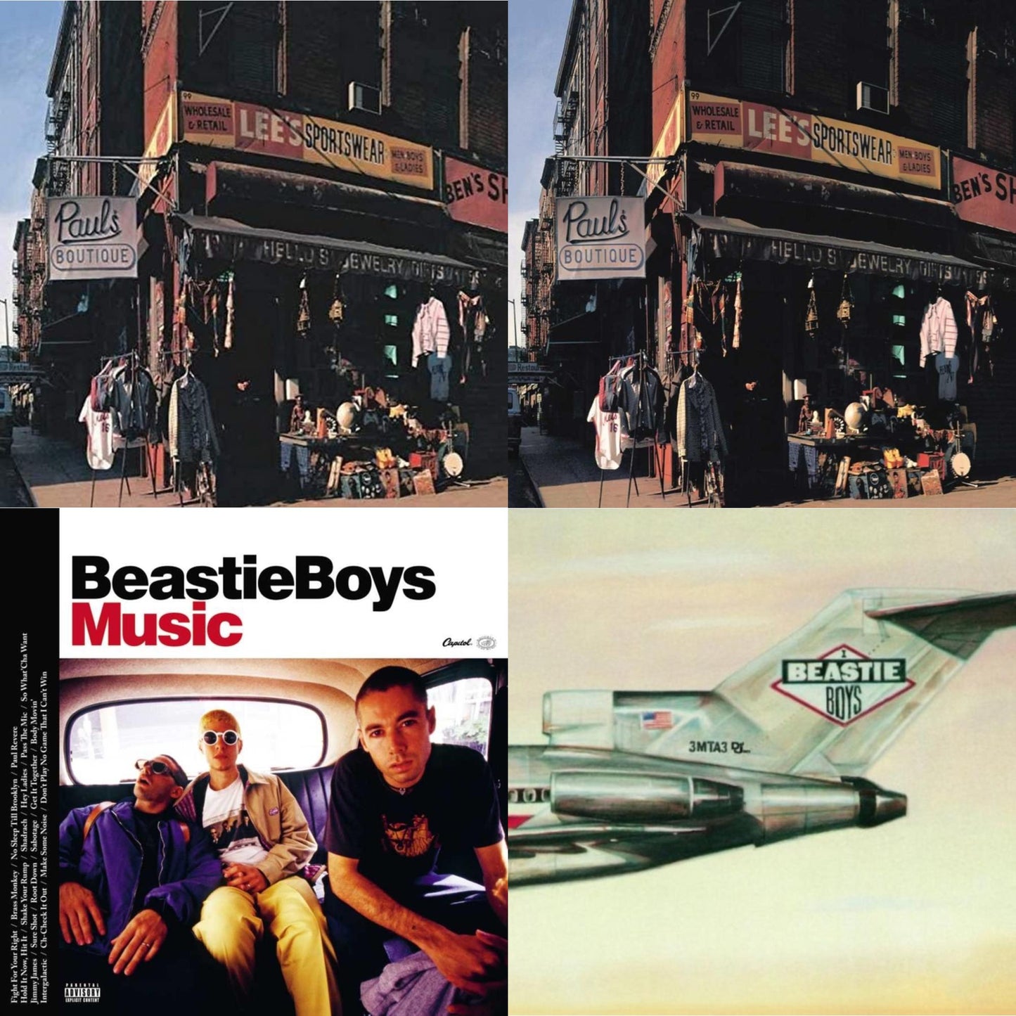 Beastie Boys - Paul's Boutique (20Th Anniversary) & Beastie Boys Music (2LP) & Licensed To Ill (30Th Anniversary Edition) & Paul's Boutique (2 LP)