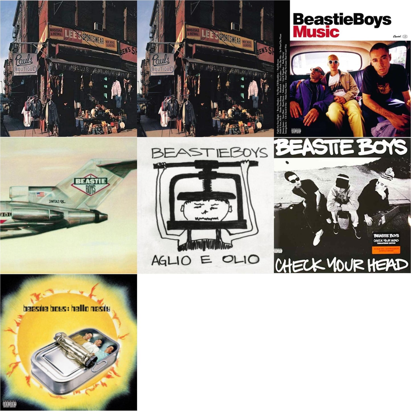 Beastie Boys - Paul's Boutique (20Th Anniversary) & Check Your Head & Hello Nasty & Aglio E Olio & Beastie Boys Music (2LP) & Licensed To Ill (30Th Anniversary Edition) & Paul's Boutique (2 LP)