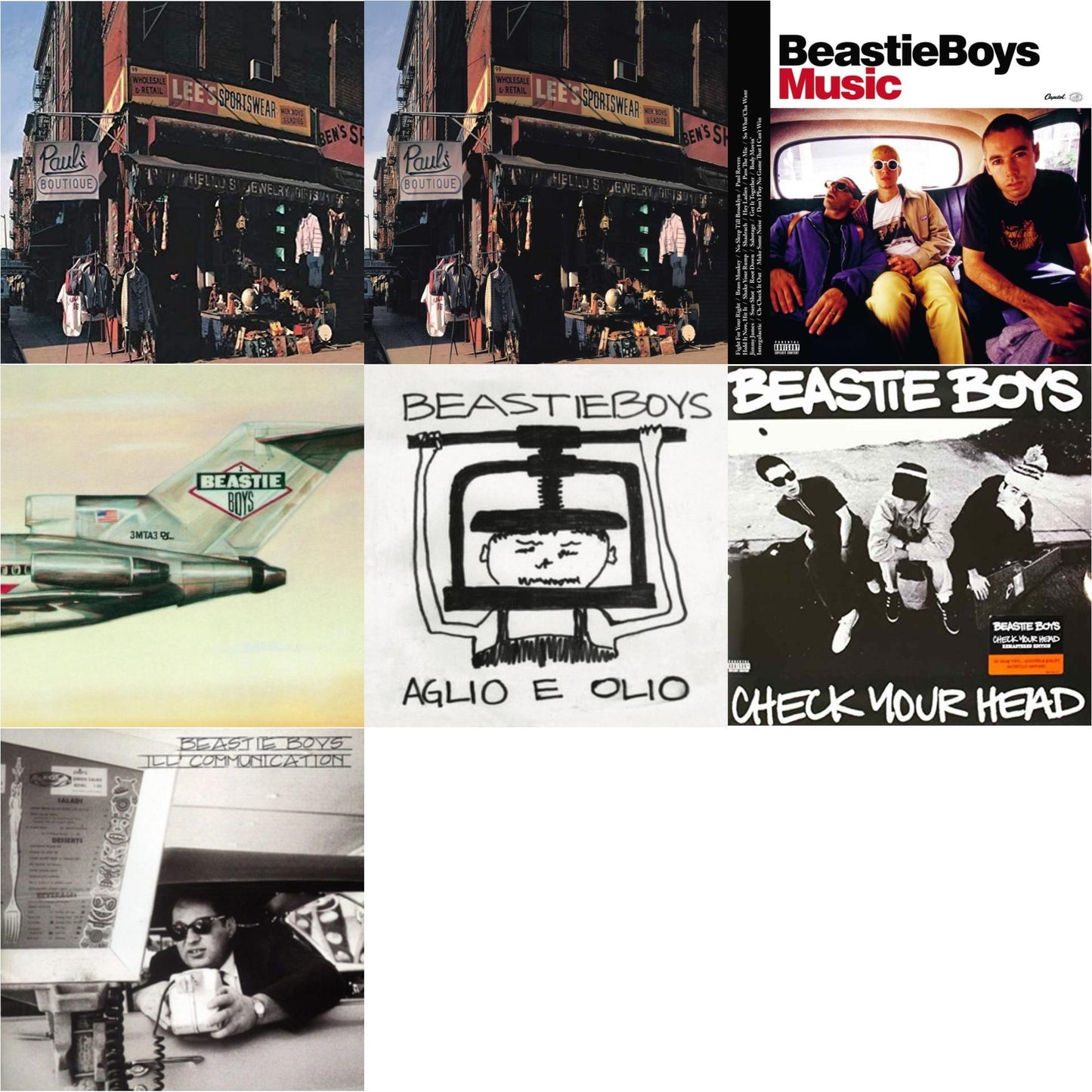 Beastie Boys - Paul's Boutique (20Th Anniversary) & Check Your Head & Ill Communication & Aglio E Olio & Beastie Boys Music (2LP) & Licensed To Ill (30Th Anniversary Edition) & Paul's Boutique (2 LP)
