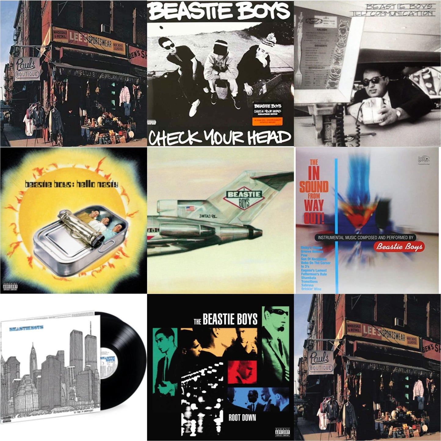 Beastie Boys - Paul's Boutique (20Th Anniversary) & Check Your Head & Ill Communication & Hello Nasty & Licensed To Ill (30Th Anniversary Edition) & In Sound From Way Out (180G) & To The 5 Boroughs (180G/2LP) & Root Down Ep & Paul's Boutique (2 LP)