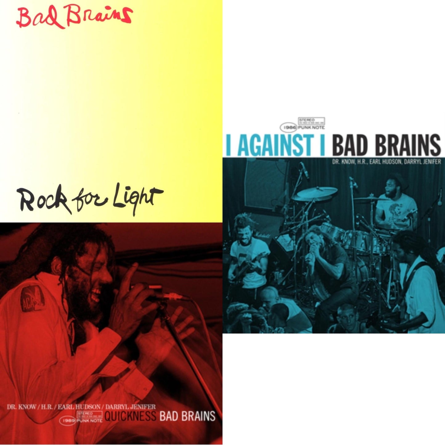 Bad Brains - Quickness (Punk Note) & I Against I - Punk Note & Rock For Light (Burnt Orange LP Vinyl)