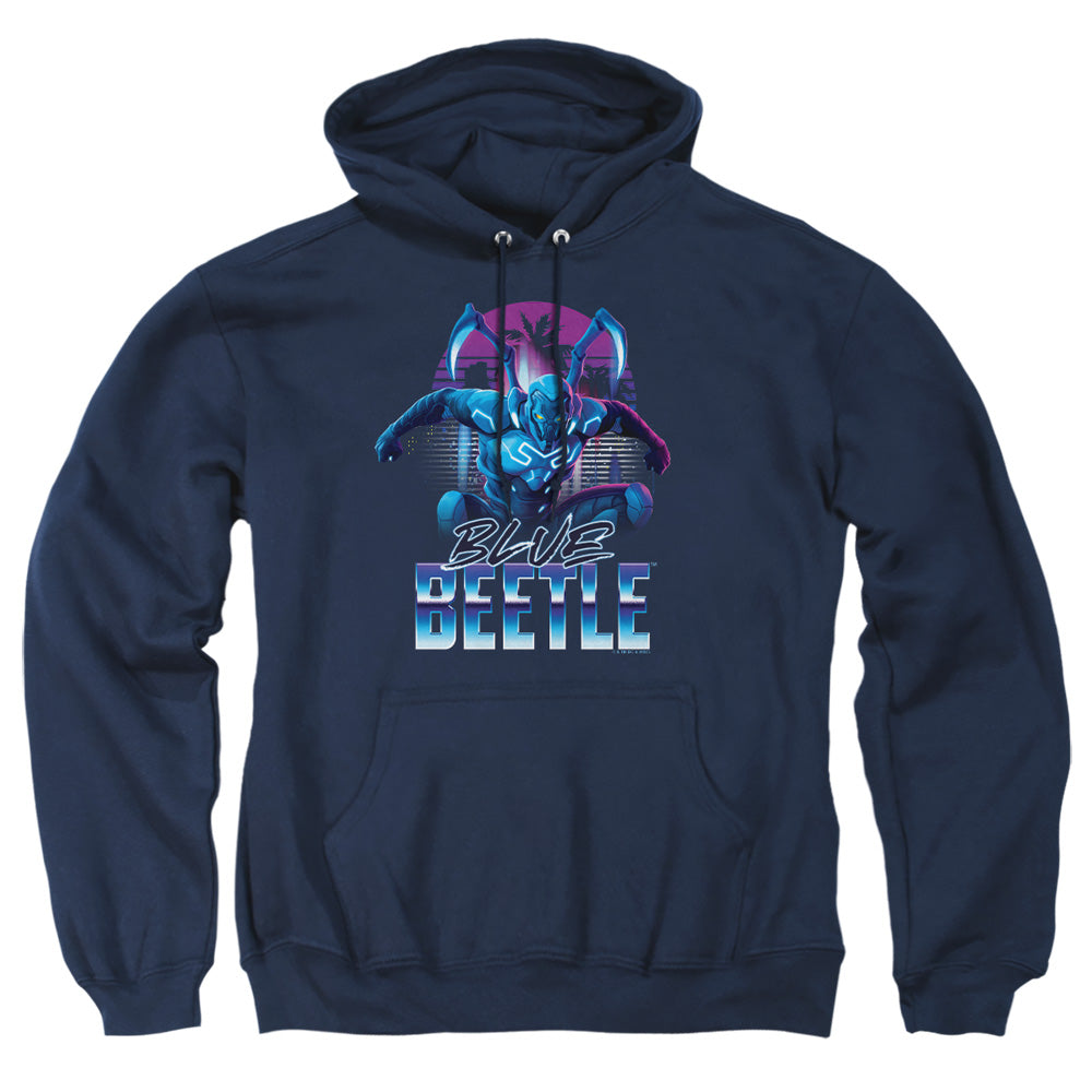 Blue Beetle (2023) City Protector Mens Hoodie Navy Officially Licensed