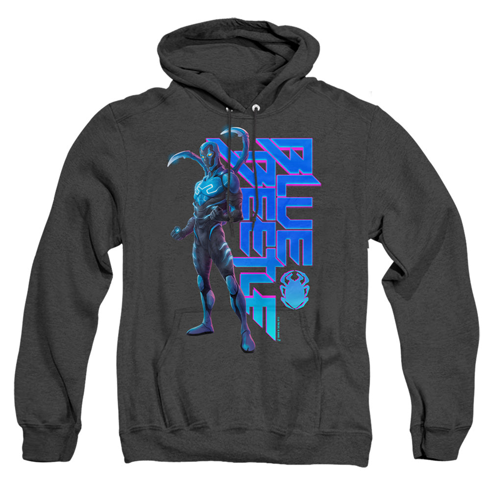 Blue Beetle (2023) Standing Heather Mens Hoodie Black Officially Licensed