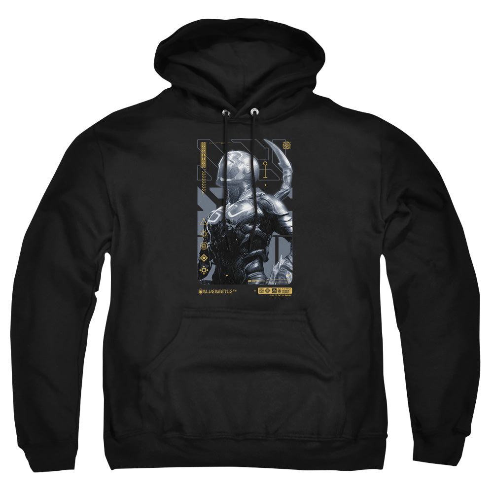 Blue Beetle (2023) Beetle Heads Up Mens Hoodie Black Officially Licensed