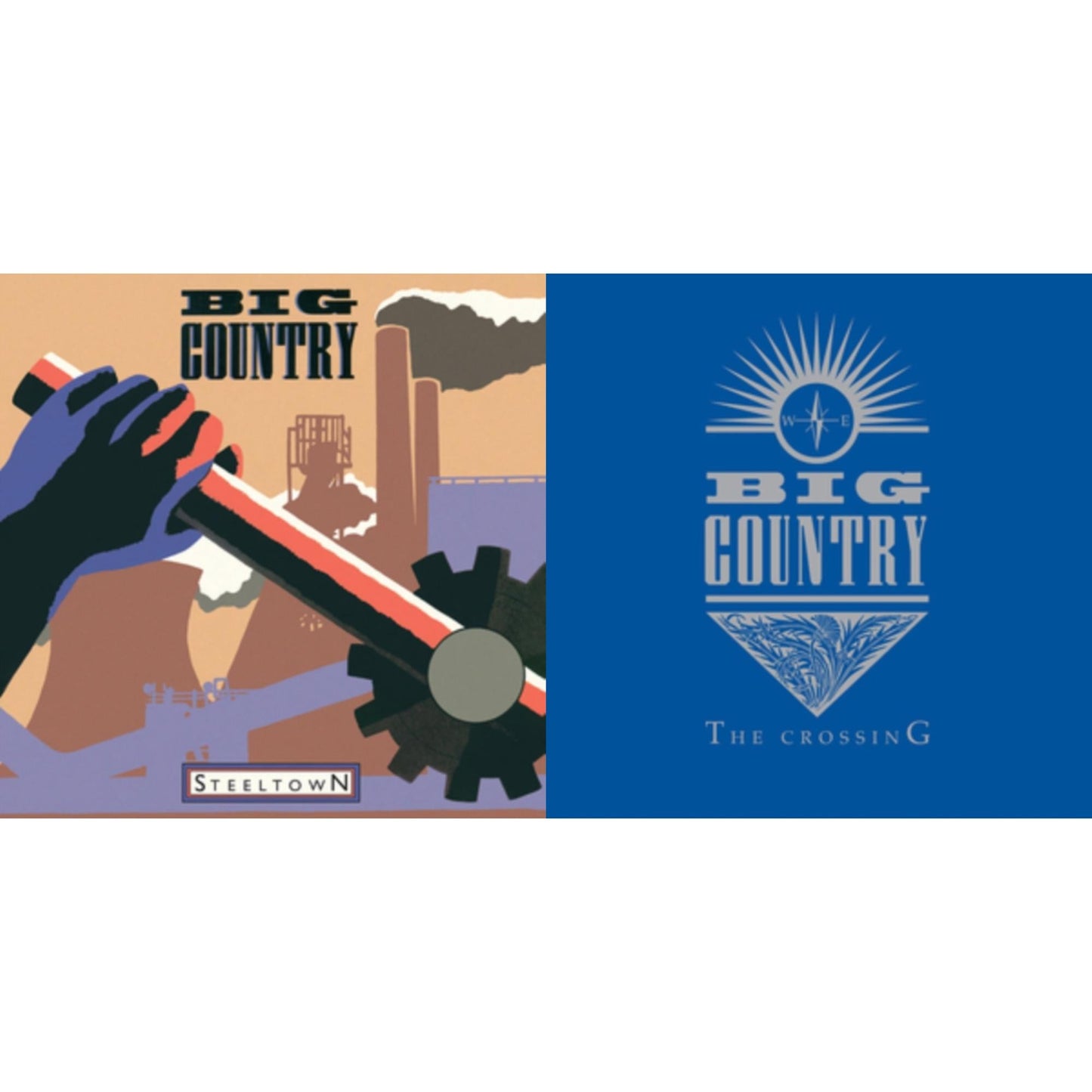 Big Country - Crossing & Steeltown - LP Vinyl Bundle
