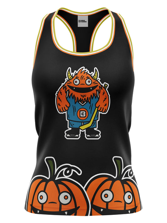 Bench Clearers Halloween 2024 Women's Racerback Hockey Tank