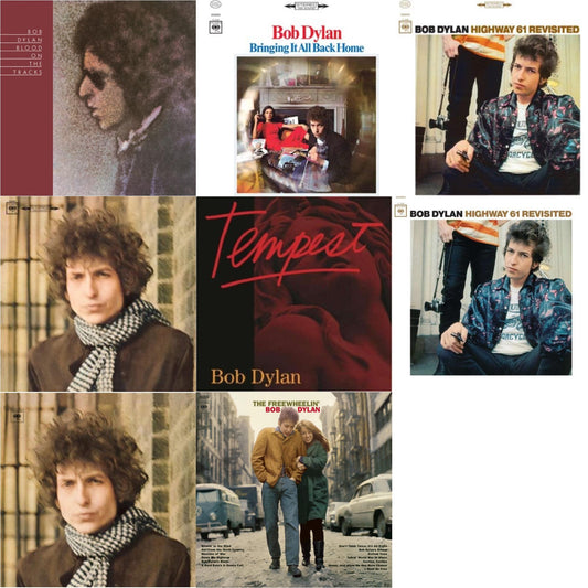 Bob Dylan - Blood On The Tracks (150G/Dl Insert) & Bringing It All Back Home & Highway 61 Revisited & Blonde On Blonde & Tempest (2LP/CD/180G/Gatefold) & Highway 61 Revisited & Blonde On Blonde & Freewheelin Bob Dylan (140G/Dl Code)