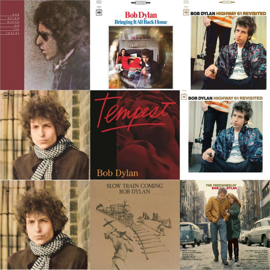 Bob Dylan - Blood On The Tracks (150G/Dl Insert) & Bringing It All Back Home & Highway 61 Revisited & Blonde On Blonde & Tempest (2LP/CD/180G/Gatefold) & Highway 61 Revisited & Blonde On Blonde & Slow Train Coming (150G/Dl Card) & Freewheelin Bob