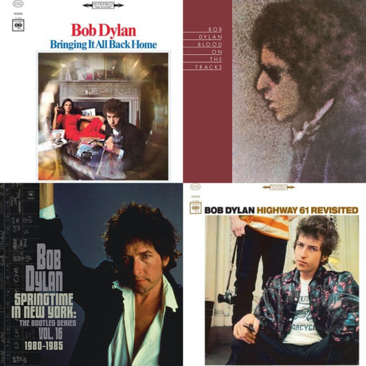 Bob Dylan - Blood On The Tracks (150G/Dl Insert) & Springtime In New York: The Bootleg Series Vol. 16 (1980-1985) (2LP) & Bringing It All Back Home & Highway 61 Revisited