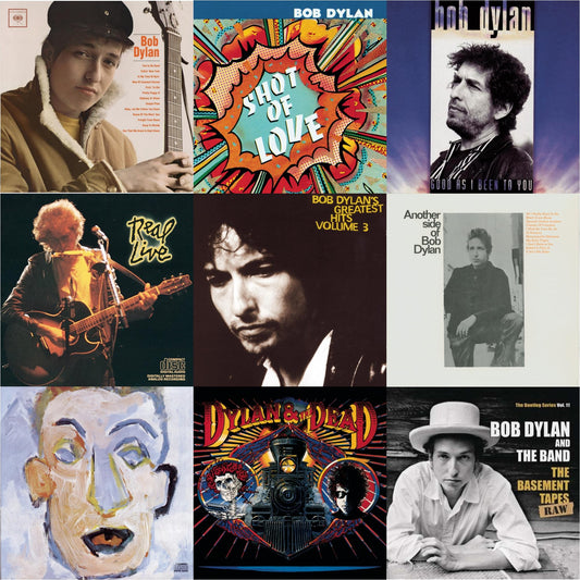 Bob Dylan - Bob Dylan & Shot Of Love & Good As I Been To You & Real Live & Greatest Hits Vol.3 & Another Side Of Bob Dylan & Self Portrait & Dylan & The Dead & Basement Tapes Raw: The Bootleg Series Vol.11 - CD Bundle