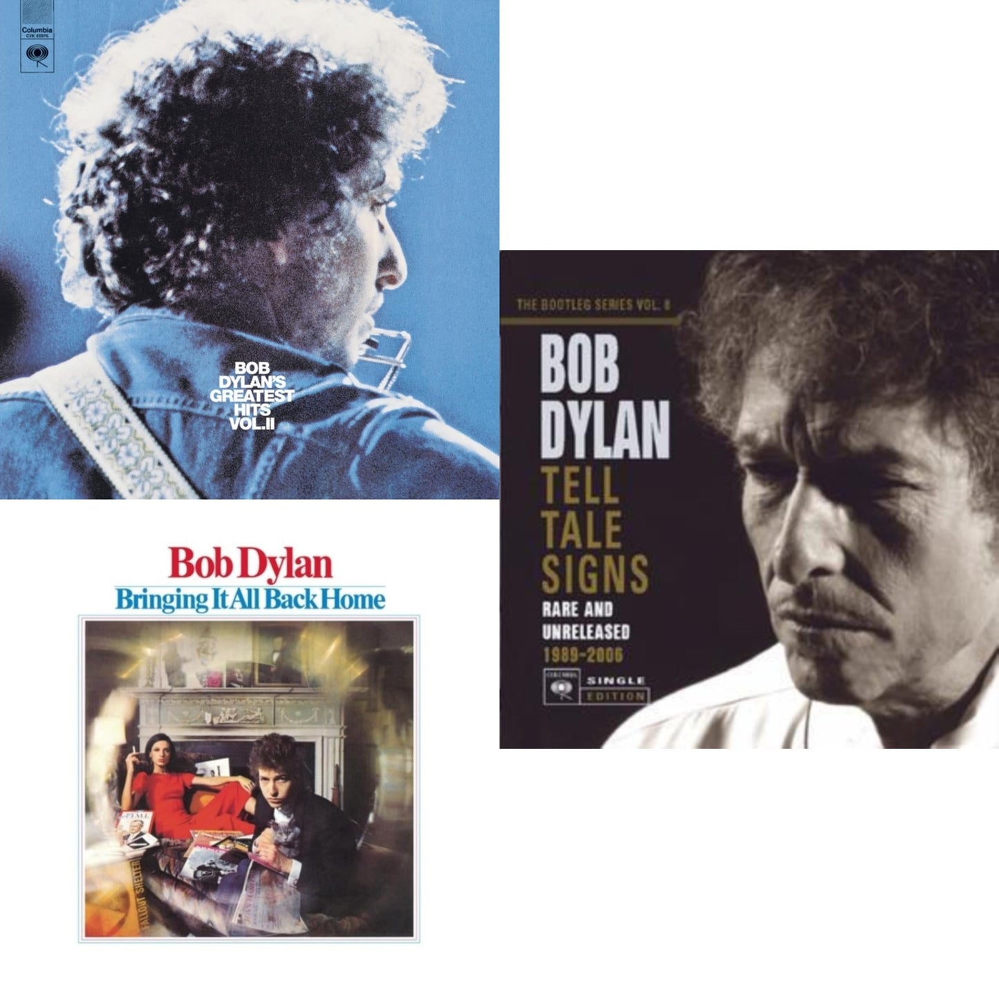 Bob Dylan - Greatest Hits Vol.2 & Bringing It All Back Home & Tell Tale Signs: Bootleg Series Vol.8 - CD Bundle