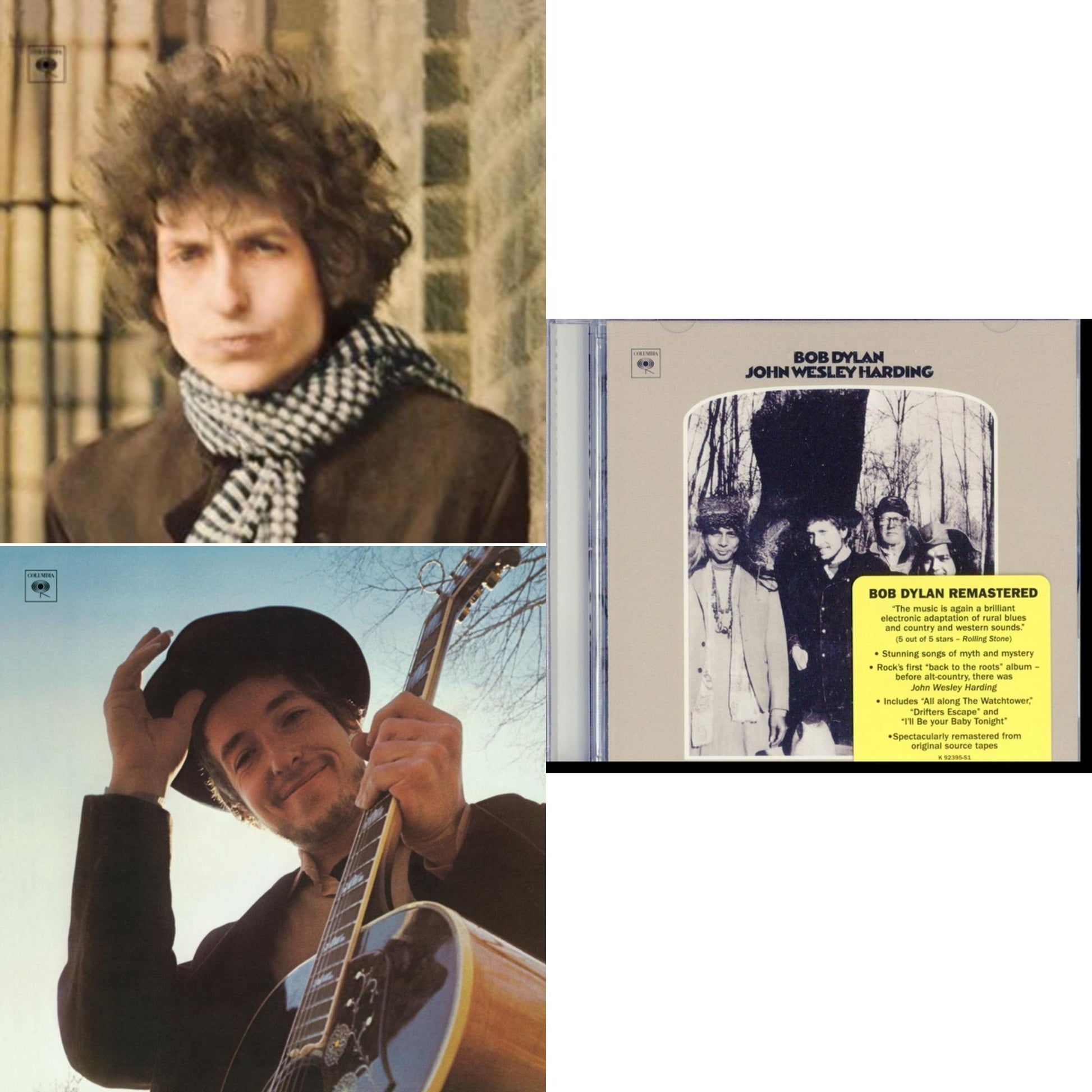 Bob Dylan - Nashville Skyline & John Wesley Harding & Blonde On Blonde - CD Bundle