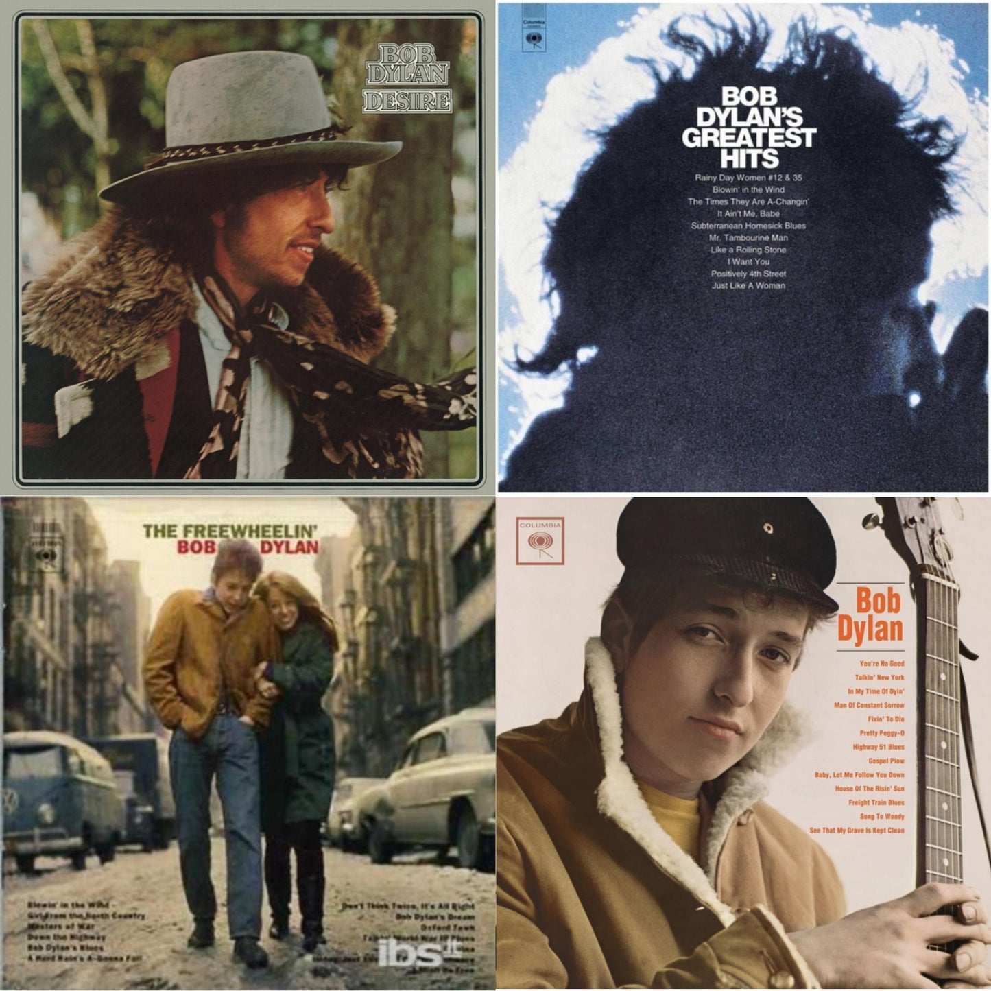 Bob Dylan - Greatest Hits Vol.1 & Desire & Freewheelin Bob Dylan & Bob Dylan - CD Bundle