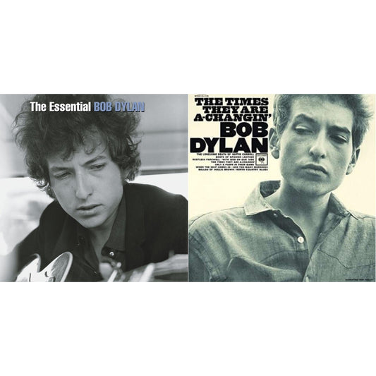 Bob Dylan - Essential Bob Dylan & Times They Are A Changin - LP Vinyl Bundle