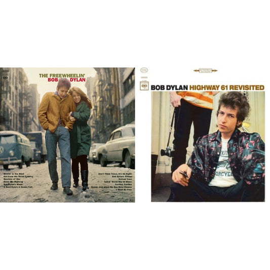 Bob Dylan - Highway 61 Revisited & Freewheelin Bob Dylan (140G/Dl Code) - LP Vinyl Bundle