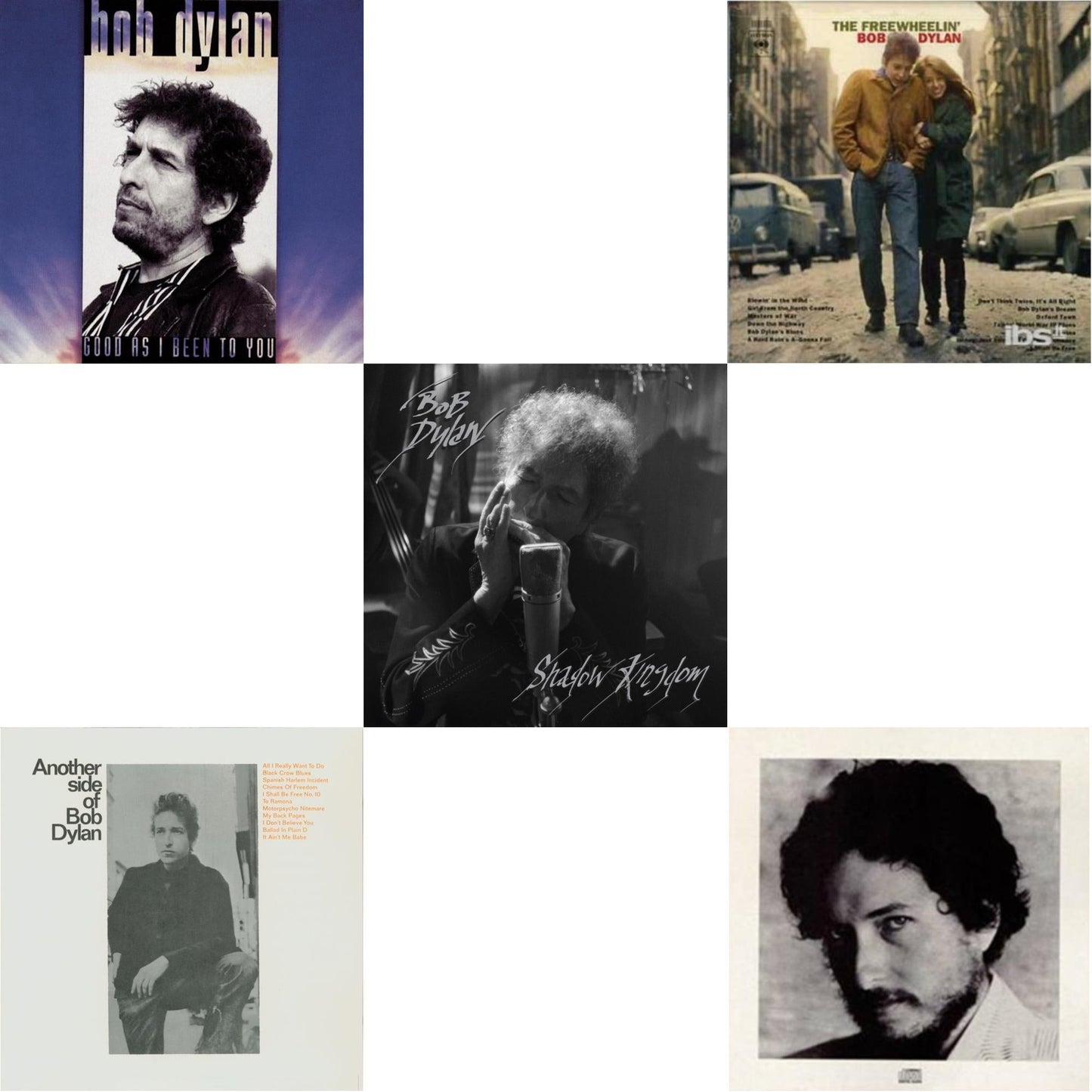 Bob Dylan - Shadow Kingdom & Freewheelin Bob Dylan & New Morning & Good As I Been To You & Another Side Of Bob Dylan - CD Bundle