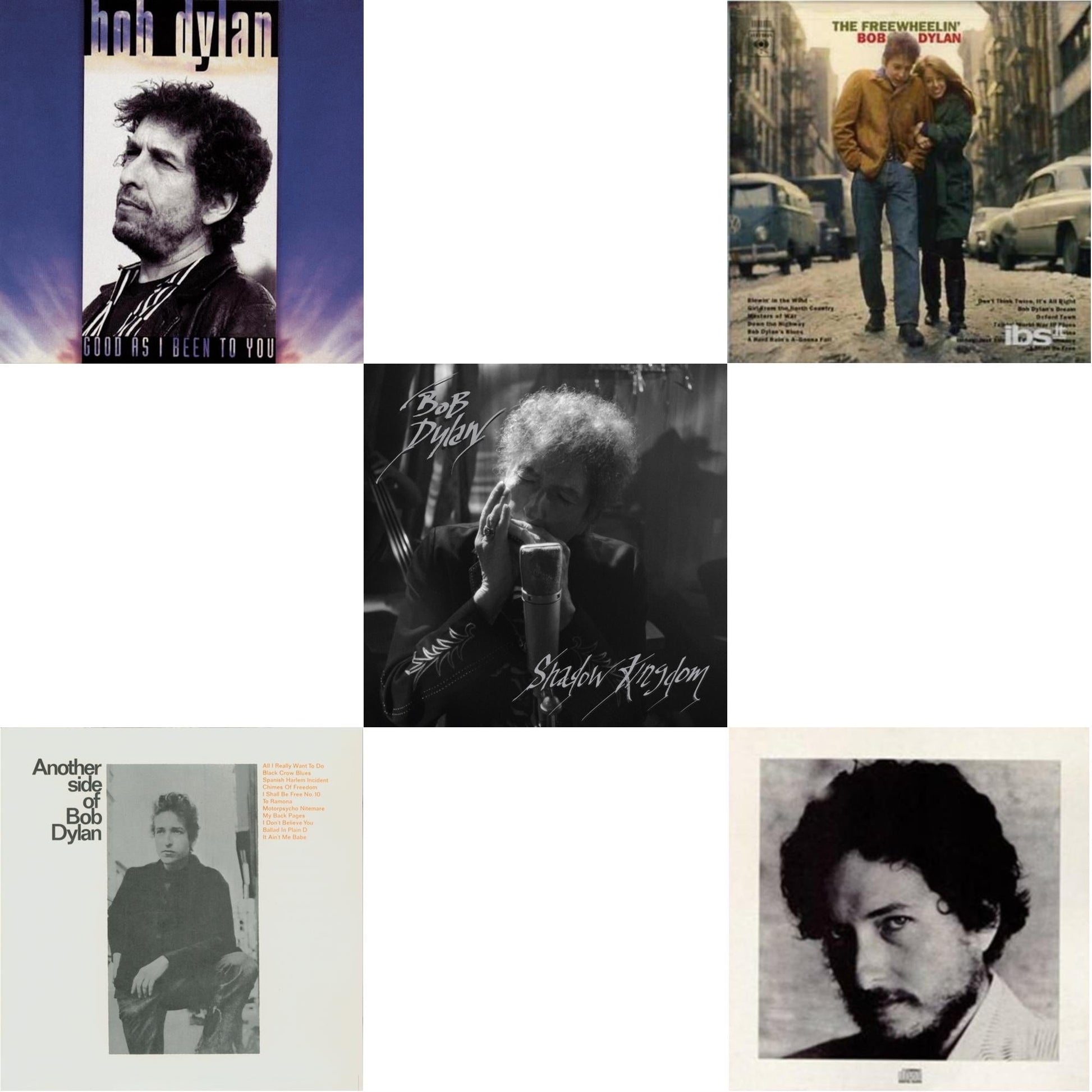 Bob Dylan - Shadow Kingdom & Freewheelin Bob Dylan & New Morning & Good As I Been To You & Another Side Of Bob Dylan - CD Bundle