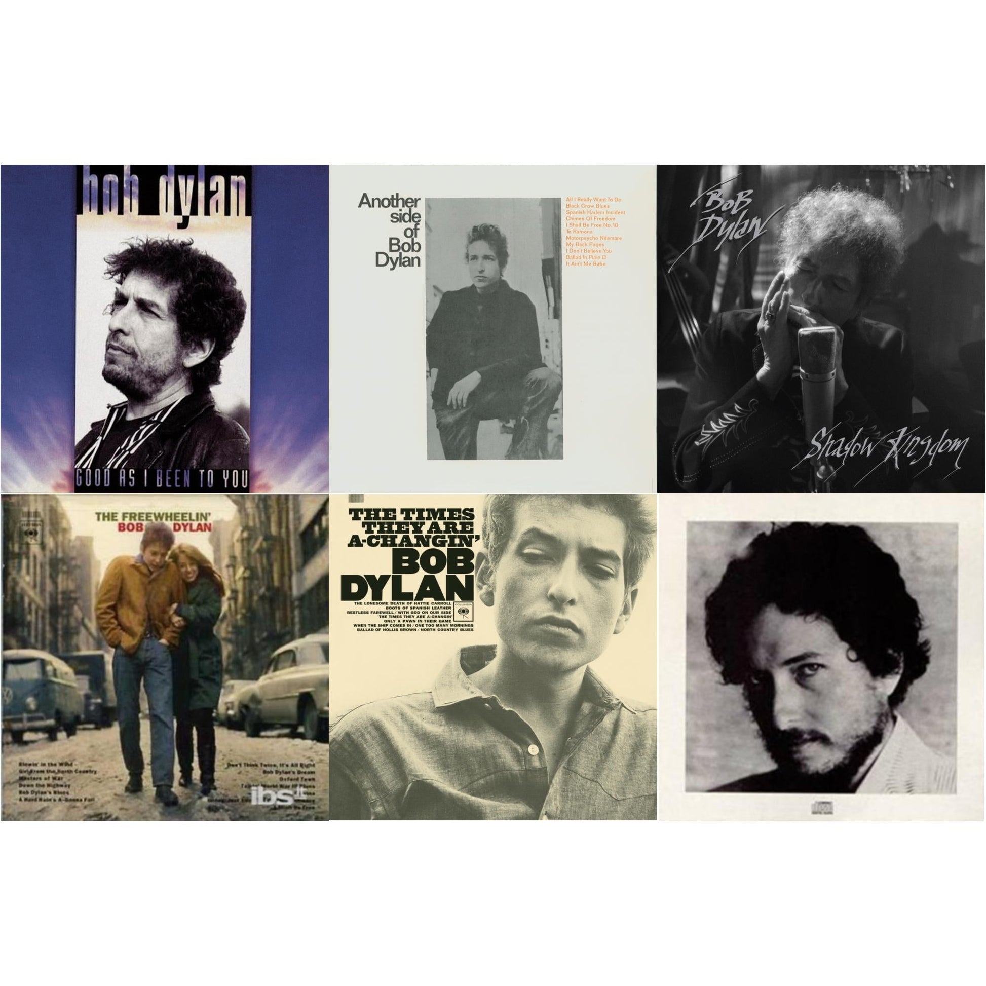 Bob Dylan - Shadow Kingdom & Freewheelin Bob Dylan & Times They Are A-Changin & New Morning & Good As I Been To You & Another Side Of Bob Dylan - CD Bundle