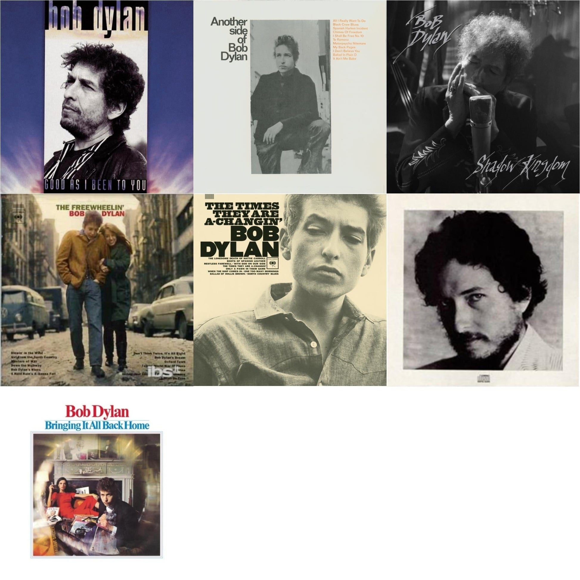 Bob Dylan - Shadow Kingdom & Freewheelin Bob Dylan & Bringing It All Back Home & Times They Are A-Changin & New Morning & Good As I Been To You & Another Side Of Bob Dylan - CD Bundle