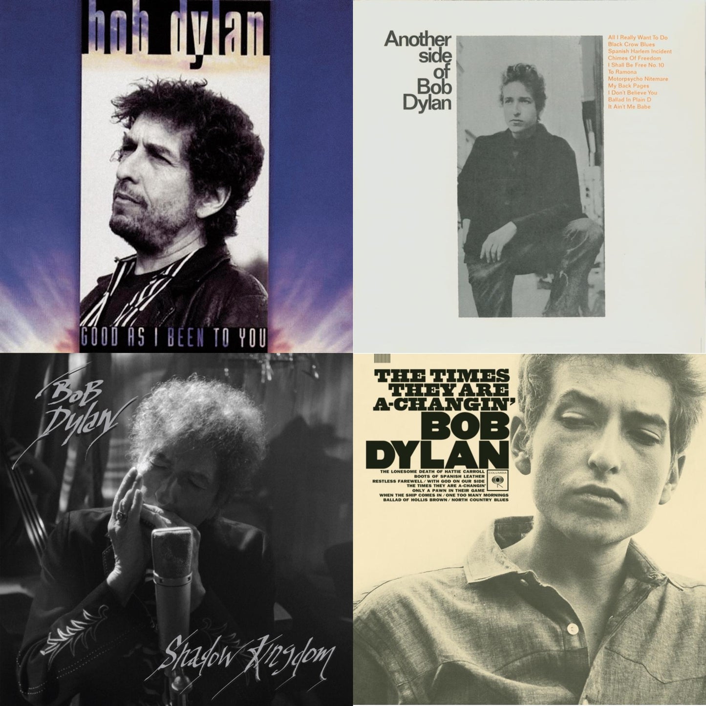 Bob Dylan - Shadow Kingdom & Times They Are A-Changin & Good As I Been To You & Another Side Of Bob Dylan - CD Bundle