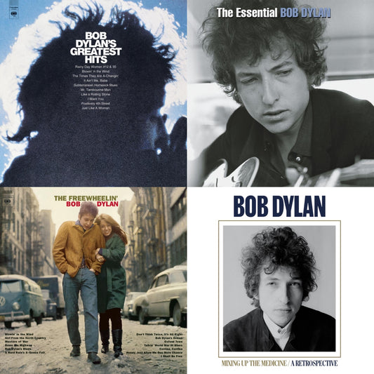 Bob Dylan - Mixing Up The Medicine & Essential Bob Dylan & Freewheelin Bob Dylan (140G/Dl Code) & Greatest Hits (150G/Dl Card) - LP Vinyl Bundle