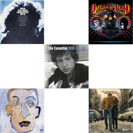 Bob Dylan - Greatest Hits Vol.1 & Freewheelin Bob Dylan & Self Portrait & Dylan & The Dead & Essential Bob Dylan - CD Bundle