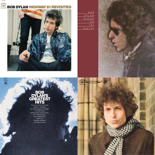 Bob Dylan - Blood On The Tracks (150G/Dl Insert) & Blonde On Blonde & Highway 61 Revisited & Greatest Hits (150G/Dl Card) - LP Vinyl Bundle