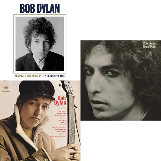 Bob Dylan - Mixing Up The Medicine & Bob Dylan (Mono) & Hard Rain (150G/Dl Card) - LP Vinyl Bundle