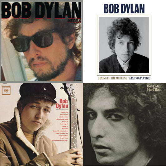 Bob Dylan - Infidels (150G/Dl Insert) & Mixing Up The Medicine & Bob Dylan (Mono) & Hard Rain (150G/Dl Card) - LP Vinyl Bundle