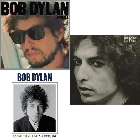 Bob Dylan - Infidels (150G/Dl Insert) & Mixing Up The Medicine & Hard Rain (150G/Dl Card) - LP Vinyl Bundle