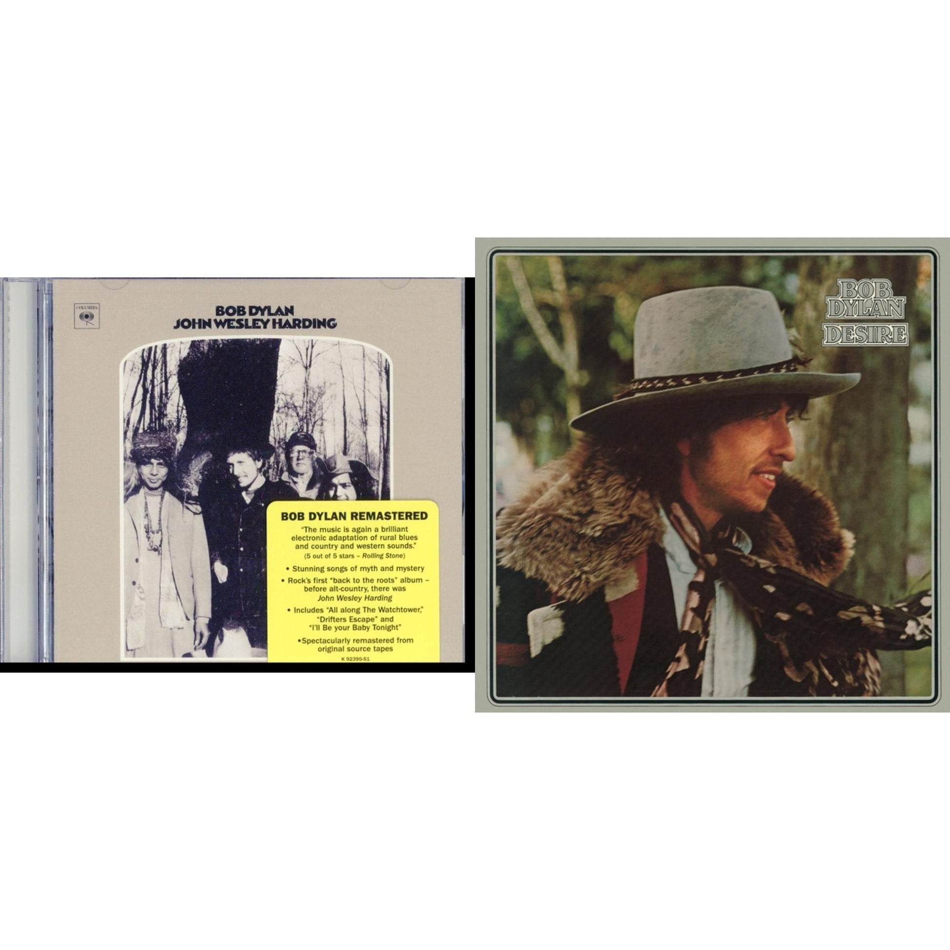 Bob Dylan - Desire & John Wesley Harding - CD Bundle