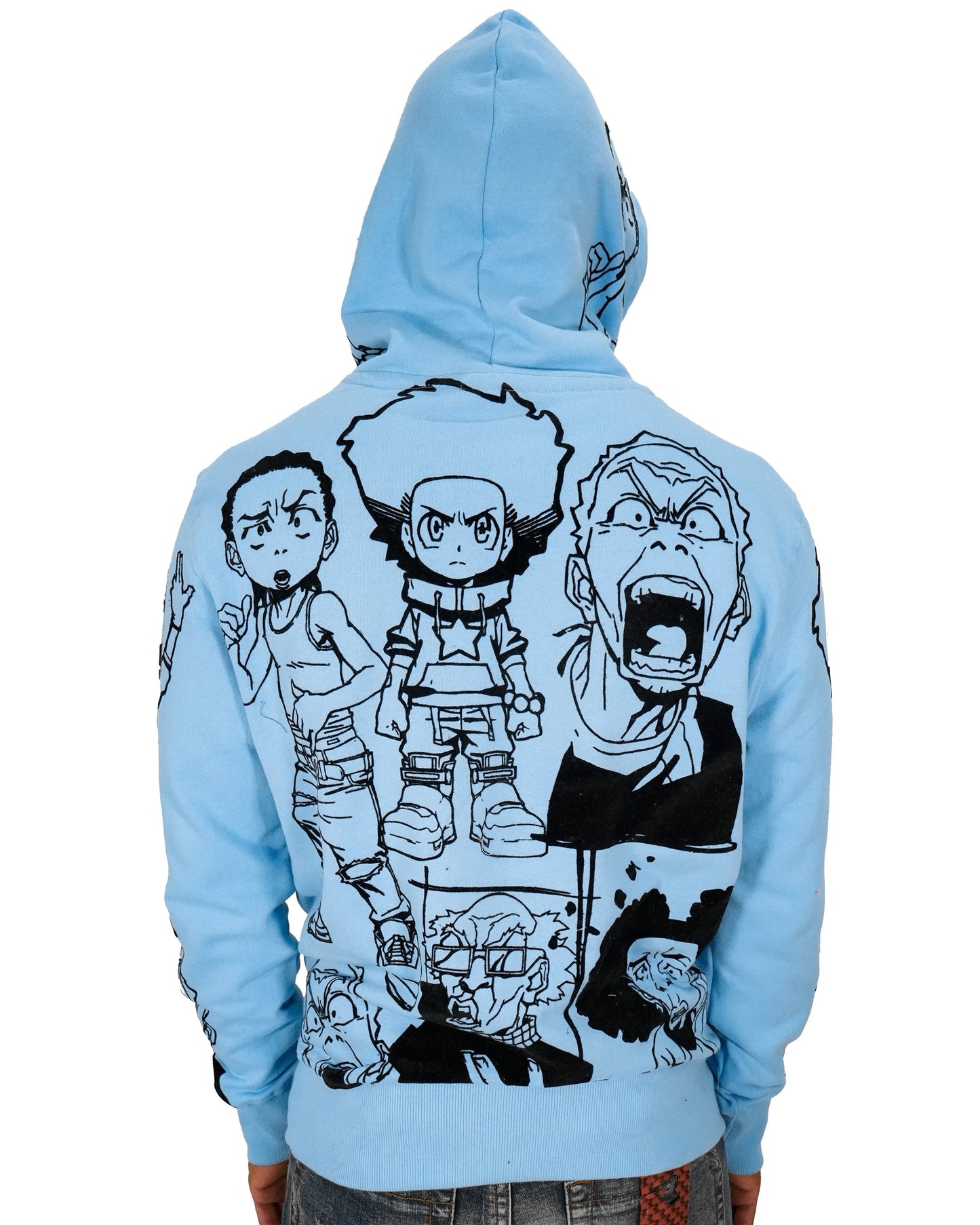 deKryptic x The Boondocks - Gold Winners Outline Blue Mens Hoodie