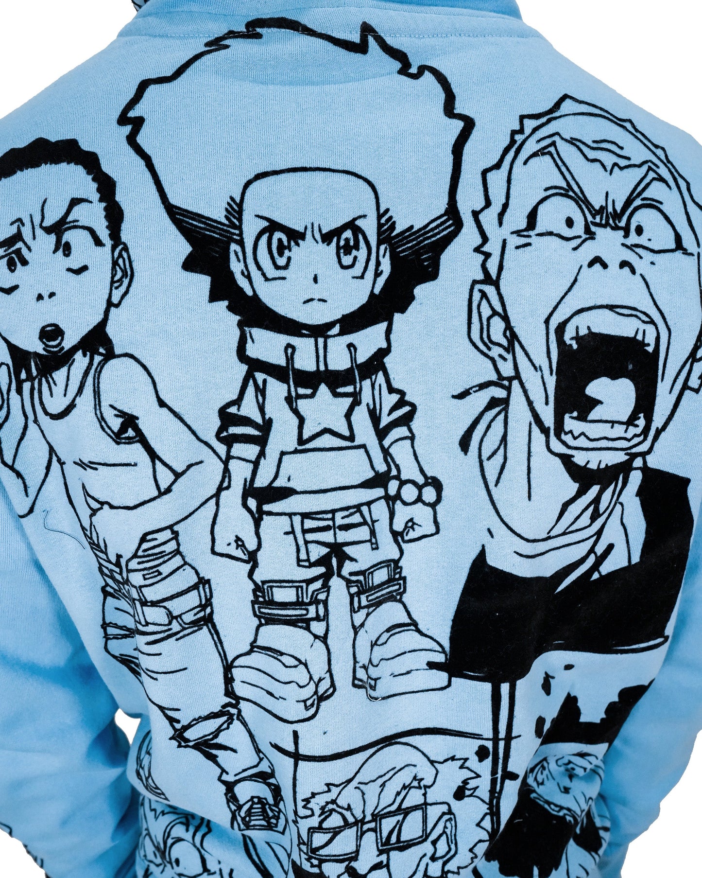 deKryptic x The Boondocks - Gold Winners Outline Blue Mens Hoodie