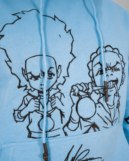deKryptic x The Boondocks - Gold Winners Outline Blue Mens Hoodie