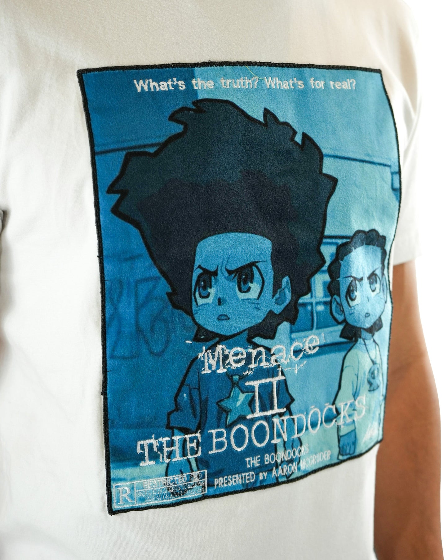 The Boondocks - Menace White Mens T Shirt