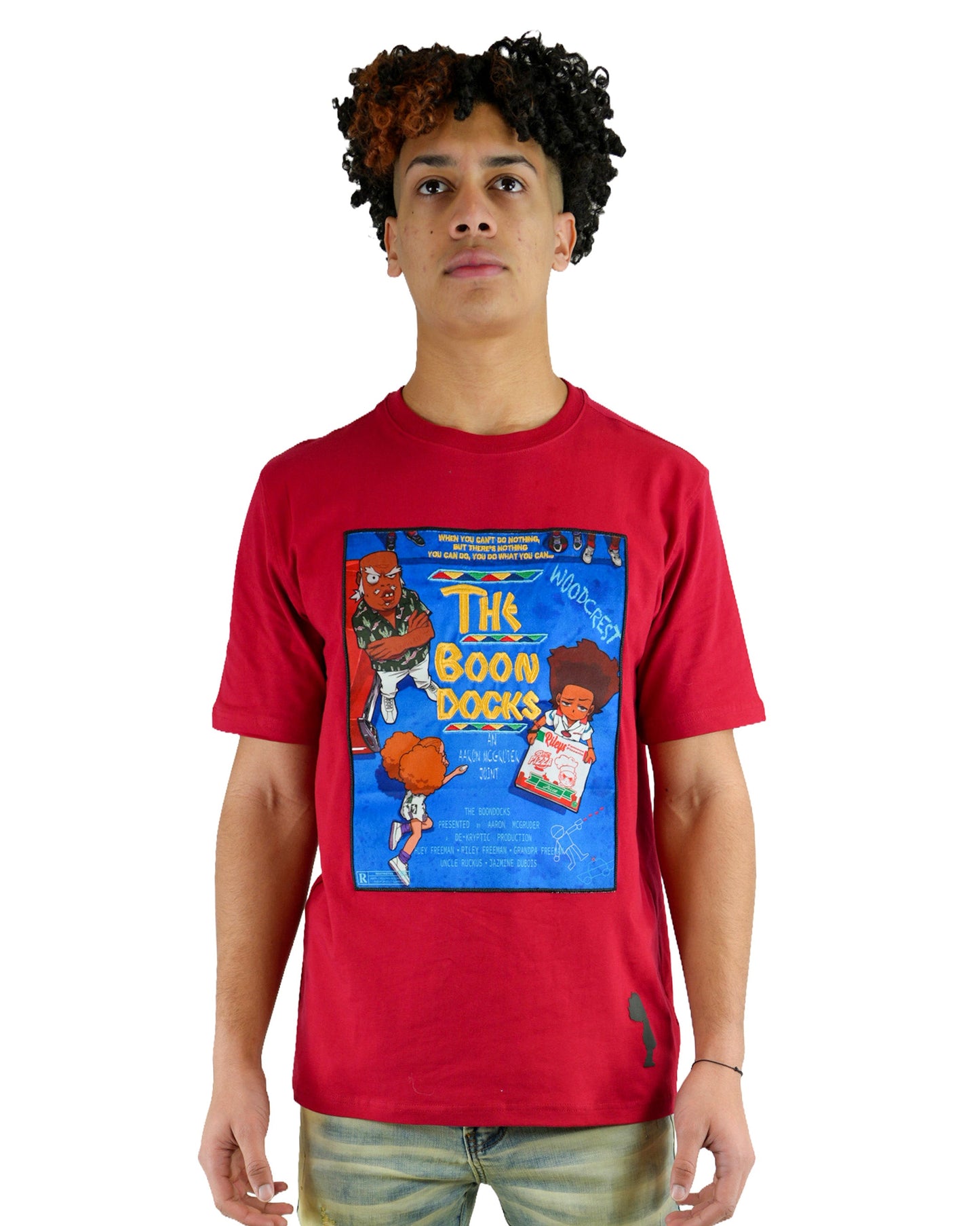 The Boondocks - Do The Right Thing Red Mens T Shirt