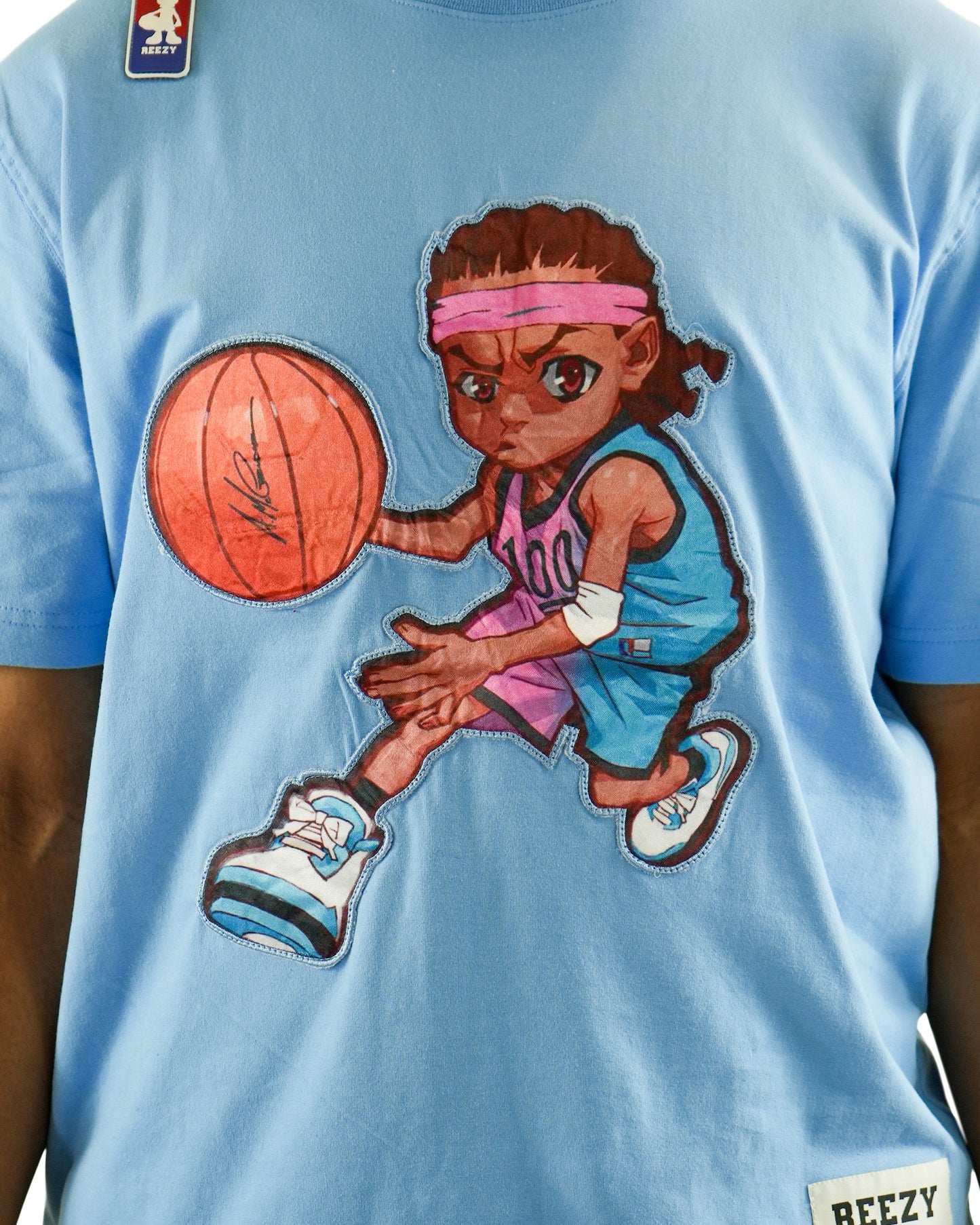 The Boondocks - Air Reezy 100 NC Blue Mens T Shirt