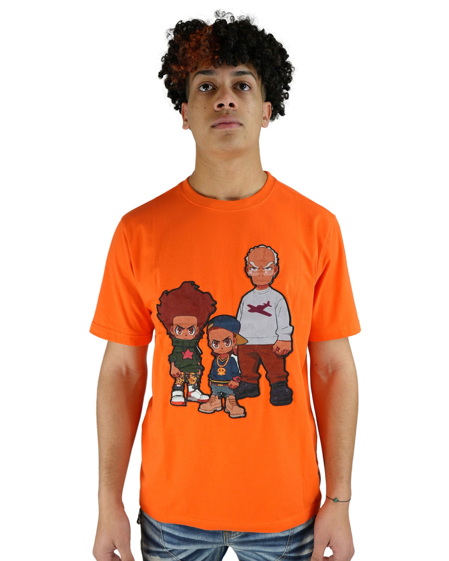 The Boondocks - Granddad Orange Mens T Shirt