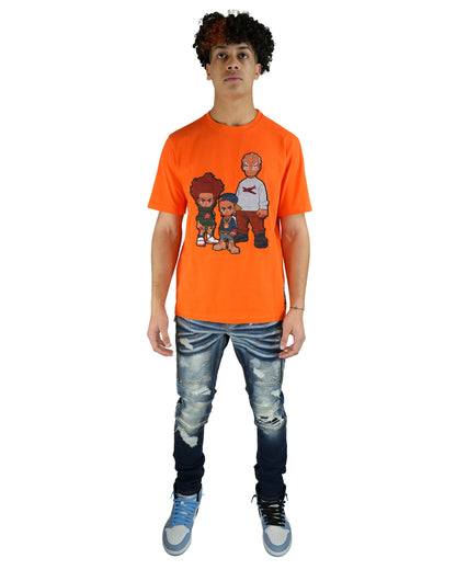 The Boondocks - Granddad Orange Mens T Shirt