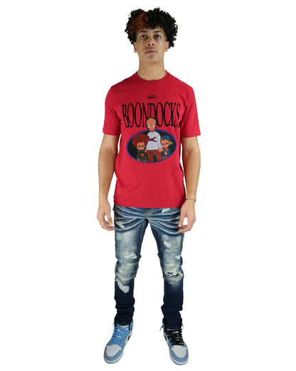 The Boondocks - Family Portrait Red Mens T Shirt