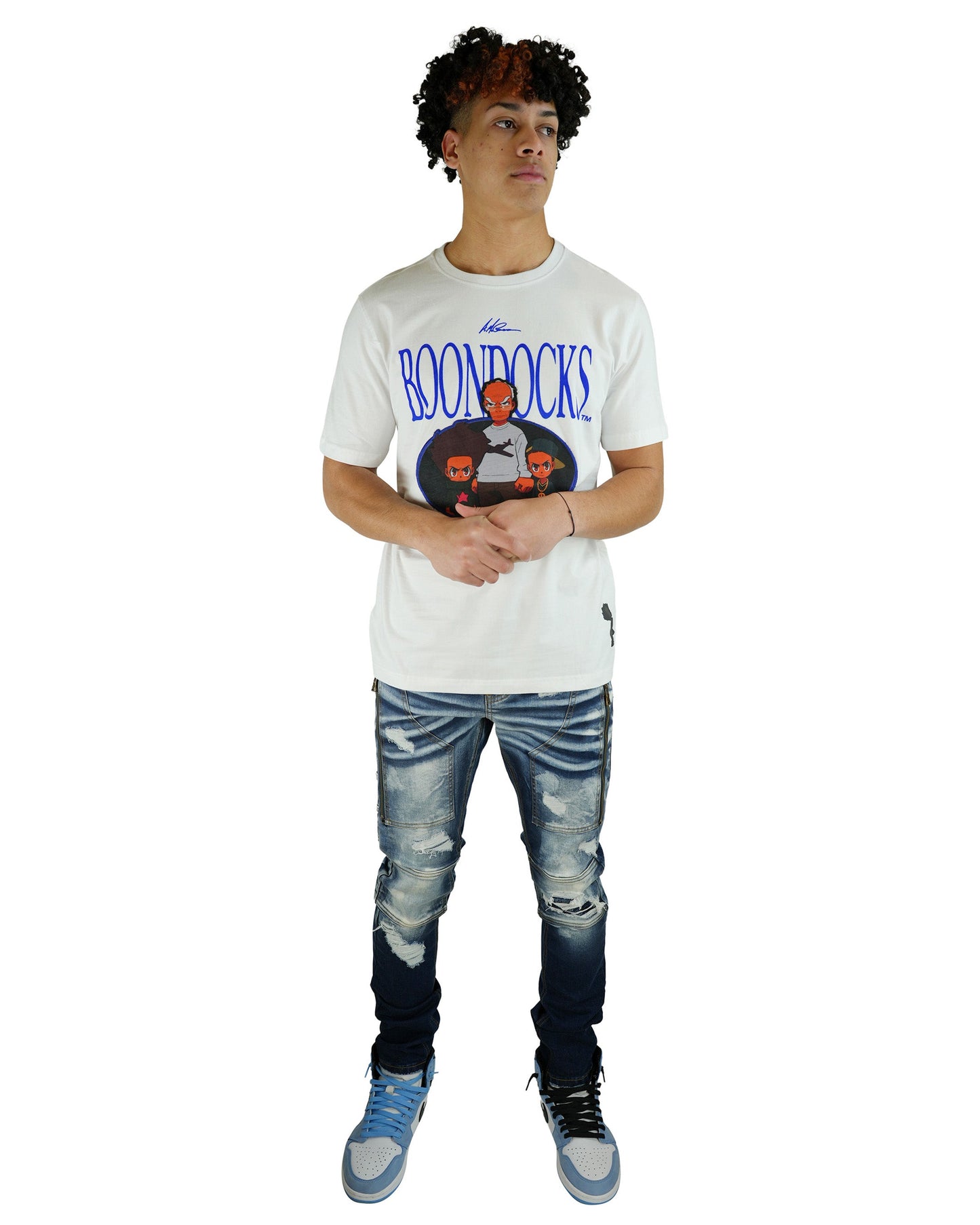 The Boondocks - Family Portrait White Mens T Shirt