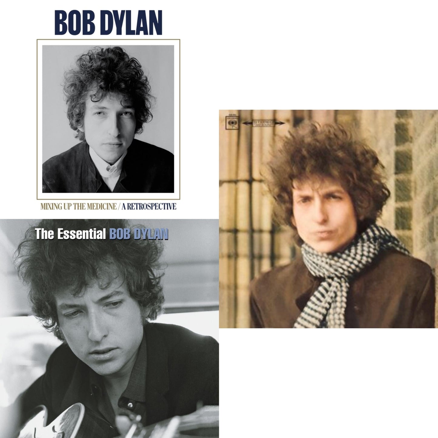 Bob Dylan - Blonde On Blonde & Mixing Up The Medicine & Essential Bob Dylan - LP Vinyl Bundle
