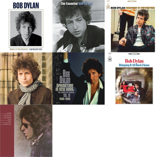 Bob Dylan - Blood On The Tracks (150G/Dl Insert) & Springtime In New York: The Bootleg Series Vol. 16 (1980-1985) (2LP) & Bringing It All Back Home & Highway 61 Revisited & Blonde On Blonde & Mixing Up The Medicine & Essential Bob Dylan