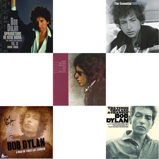 Bob Dylan - Springtime In New York: The Bootleg Series Vol. 16 (1980-1985) (2LP) & Man Of Constant Sorrow & Blood On The Tracks & Essential Bob Dylan & Times They Are A Changin