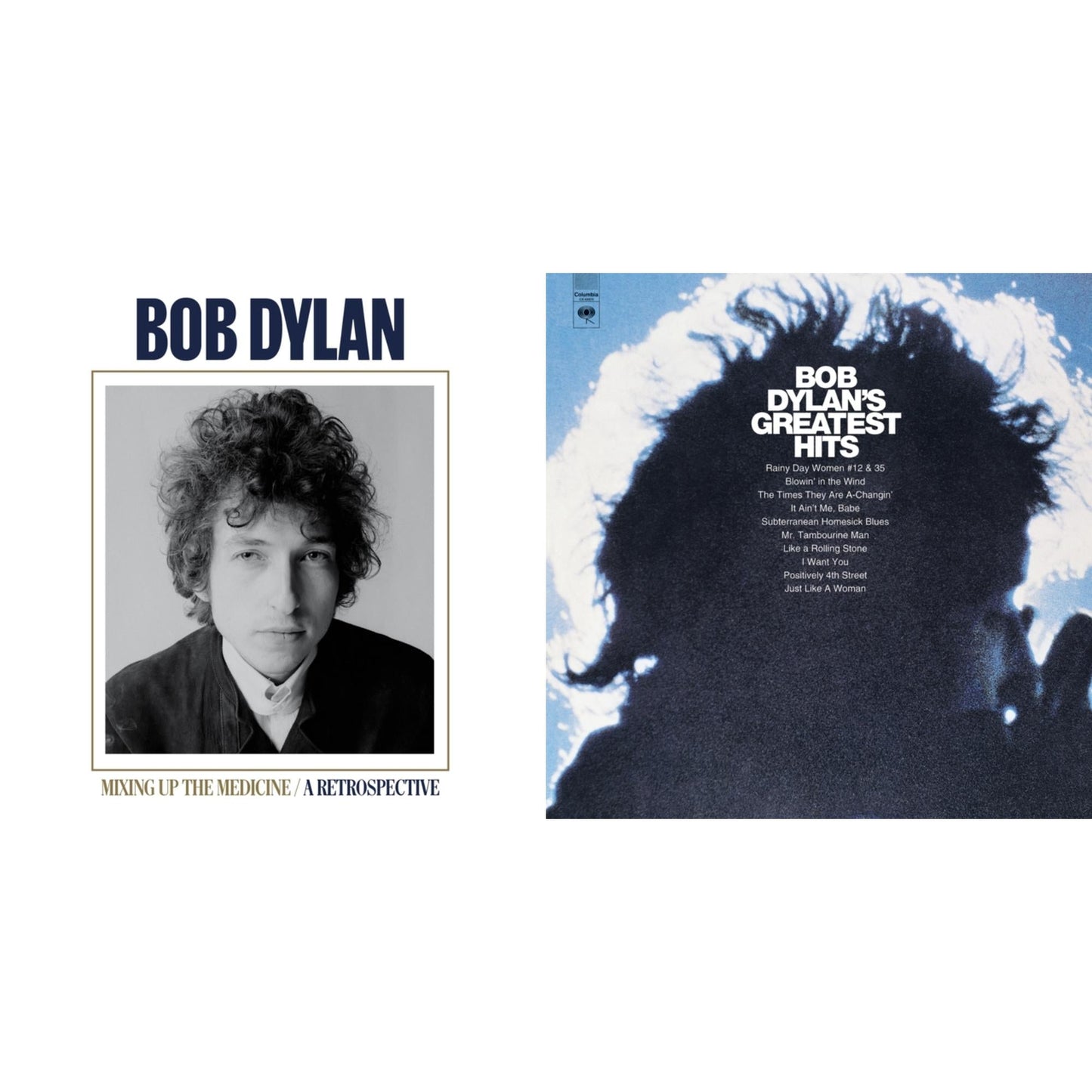 Bob Dylan - Mixing Up The Medicine & Greatest Hits (150G/Dl Card) - LP Vinyl Bundle