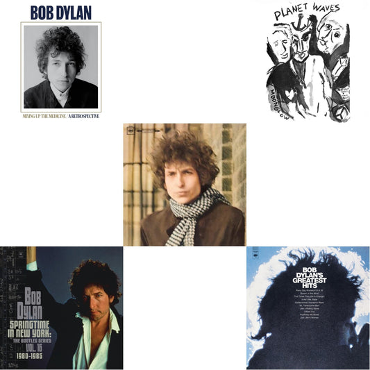 Bob Dylan - Planet Waves (150G LP Vinyl/Dl) & Springtime In New York: The Bootleg Series Vol. 16 (1980-1985) (2LP) & Blonde On Blonde & Mixing Up The Medicine & Greatest Hits (150G/Dl Card)