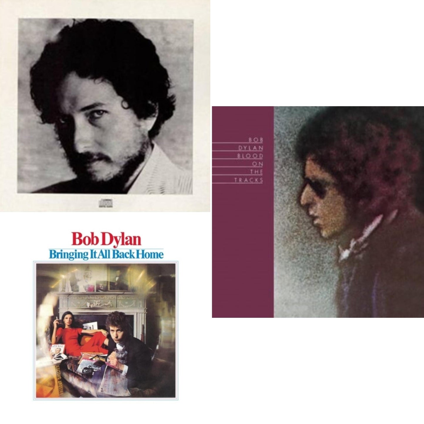 Bob Dylan - Blood On The Tracks & Bringing It All Back Home & New Morning - CD Bundle