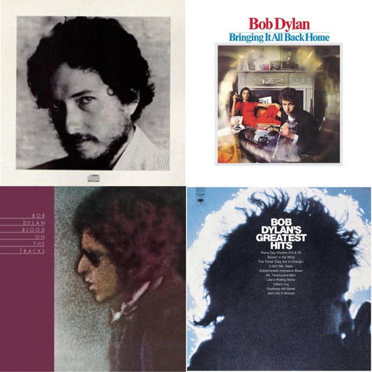 Bob Dylan - Greatest Hits Vol.1 & Blood On The Tracks & Bringing It All Back Home & New Morning - CD Bundle