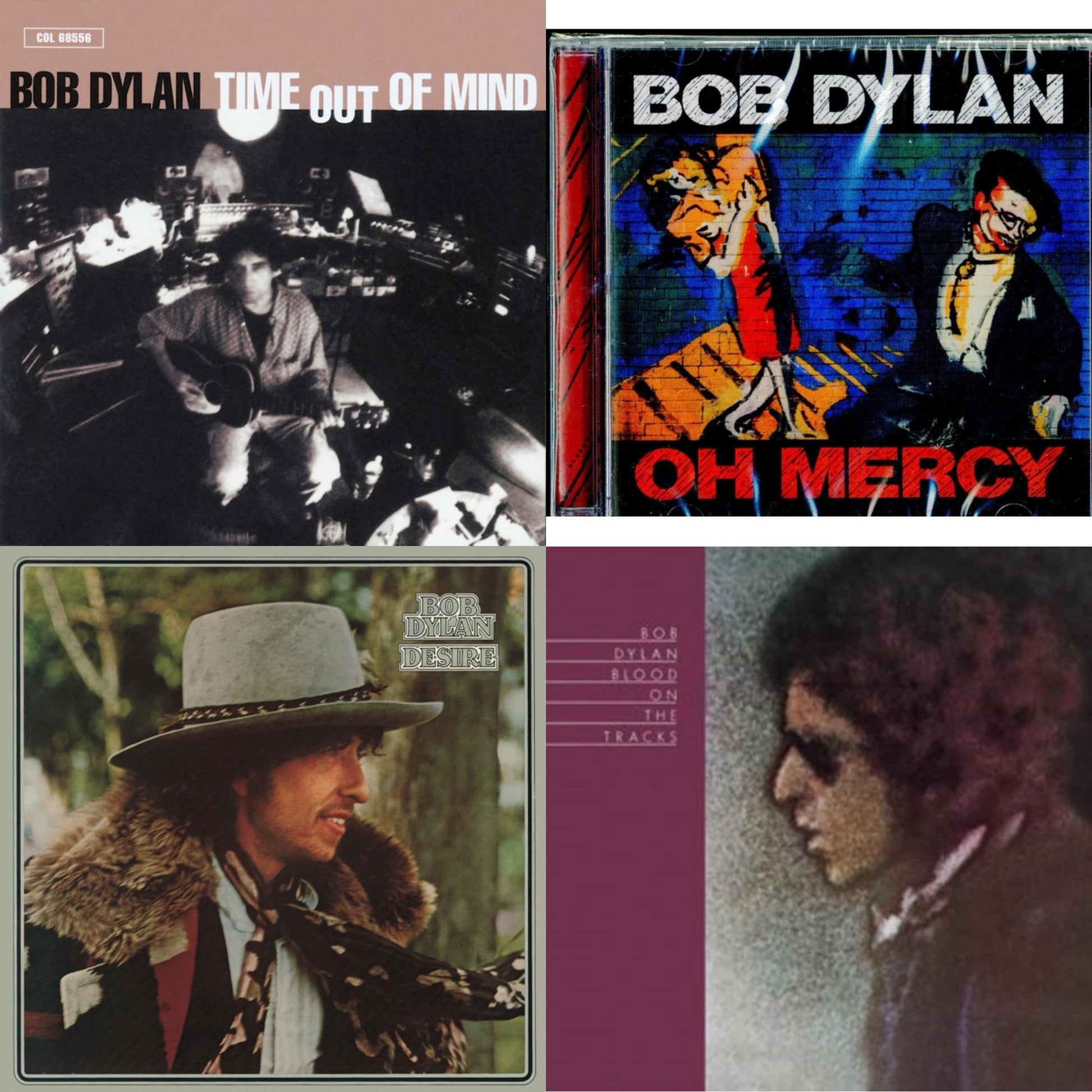 Bob Dylan - Time Out Of Mind & Oh Mercy & Desire & Blood On The Tracks - CD Bundle