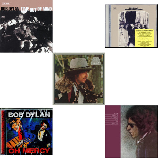 Bob Dylan - Time Out Of Mind & Oh Mercy & Desire & John Wesley Harding & Blood On The Tracks - CD Bundle